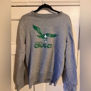 Philadelphia Eagles Vintage Crewneck Sweatshirt 47 Brand Size Small Unisex Grey